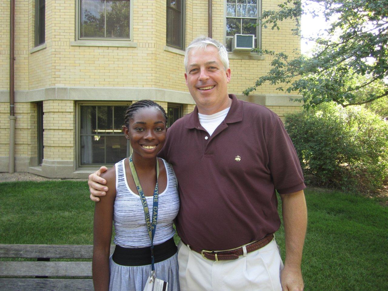 ABC Notre Dame Summer Scholars - Abigail Awodele and Ted Gorrie